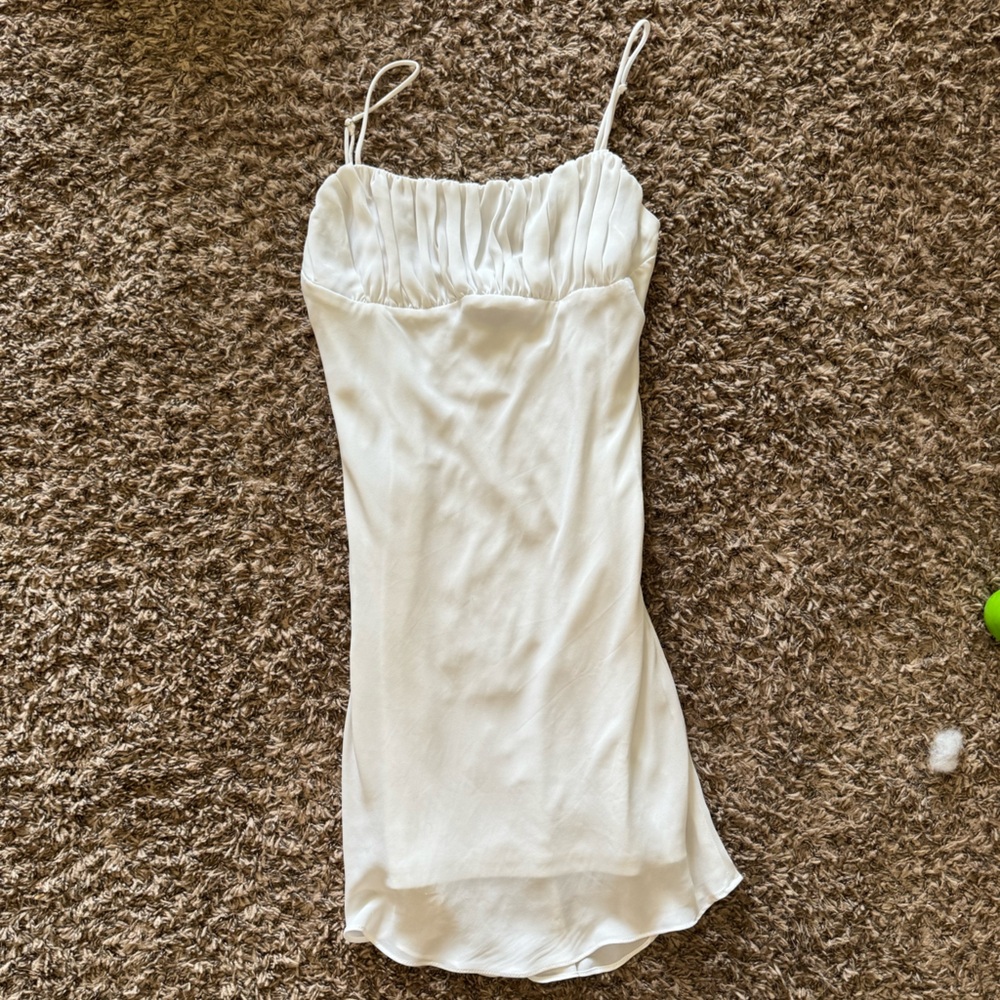 Size M White Boutique Graduation / Bachelorette Dress